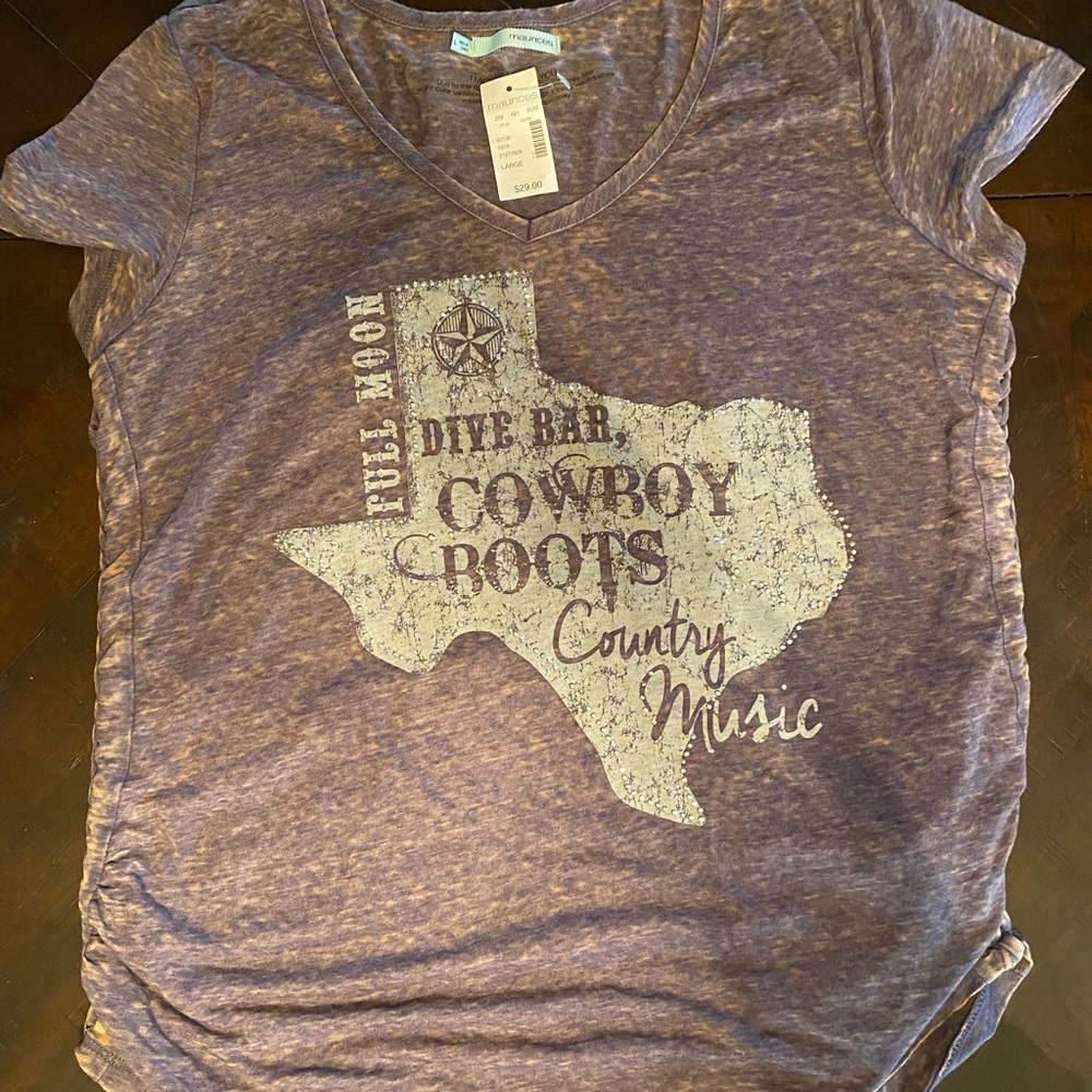 Brand new v neck shirt. With tags. Never warn.